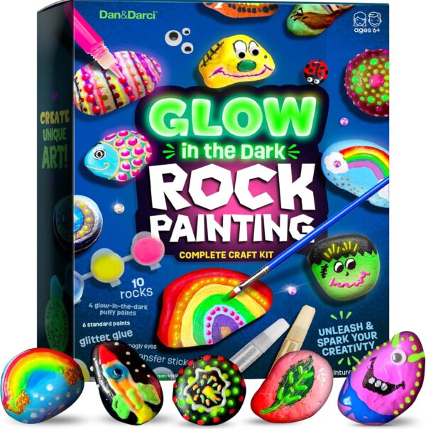 Glow-in-the-Dark Rock Painting Kit