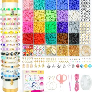 Dowsabel DIY Clay Beads Bracelet Kit