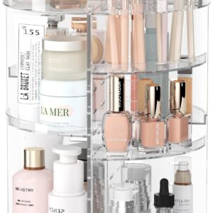 Rotating Makeup Organizer with 8 Adjustable Layers