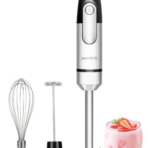 700W 4-in-1 Hand Blender with Whisk & Frother
