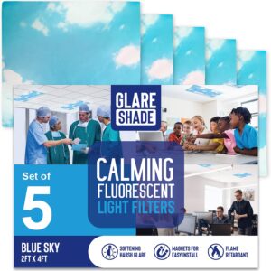 Magnetic Ceiling Light Filters – 5 Pack