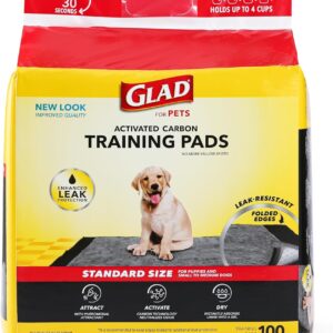 Glad Charcoal Puppy Pads – 100 Count (23"x23")